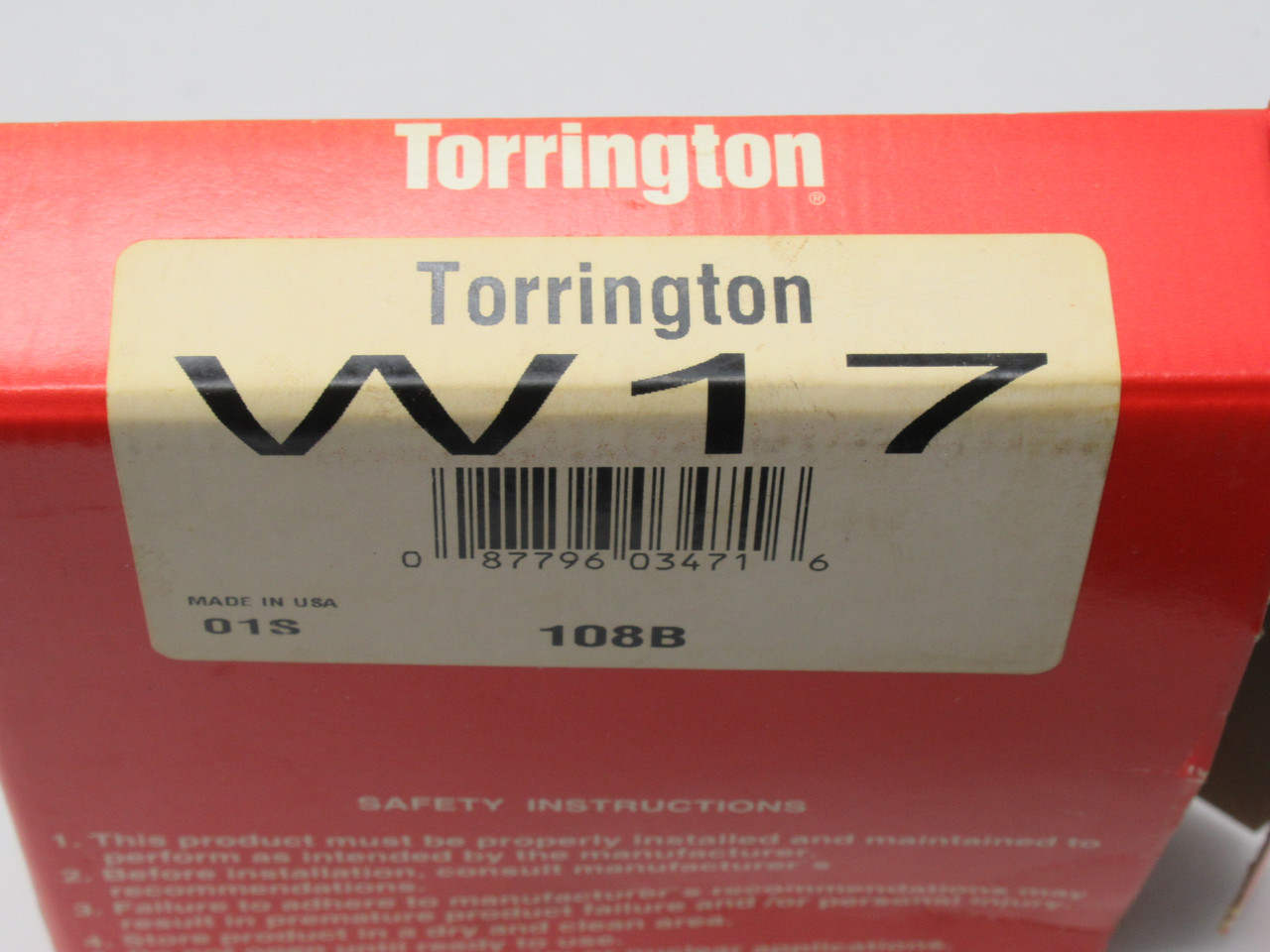 Torrington W17 Bearing Lockwasher 4.625" OD 3.395" ID 0.062" T SHELF WEAR NEW
