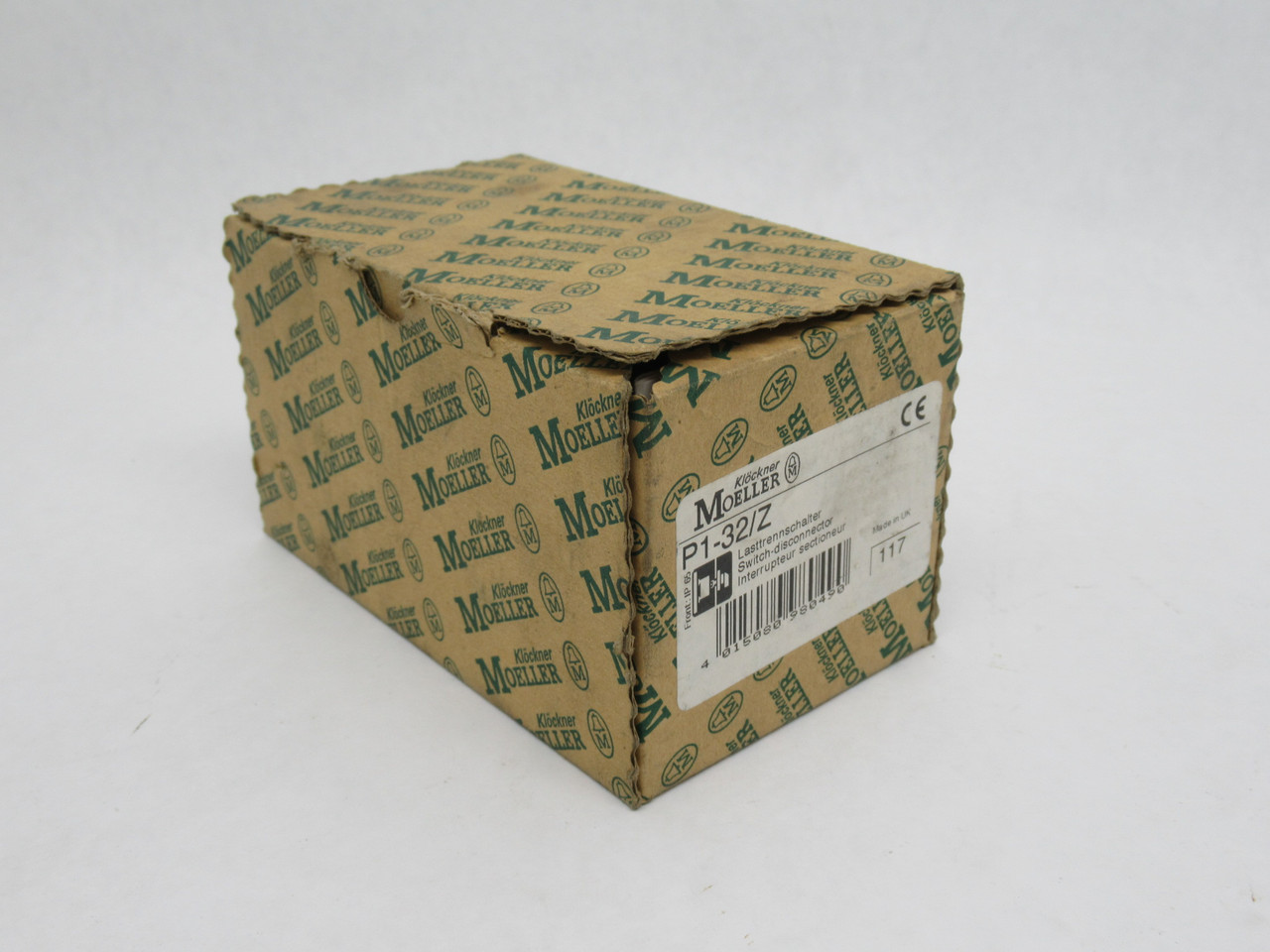 Klockner-Moeller P1-32/Z On-Off Disconnect Switch 32A 690V 3-Pole SHELF WEAR NEW