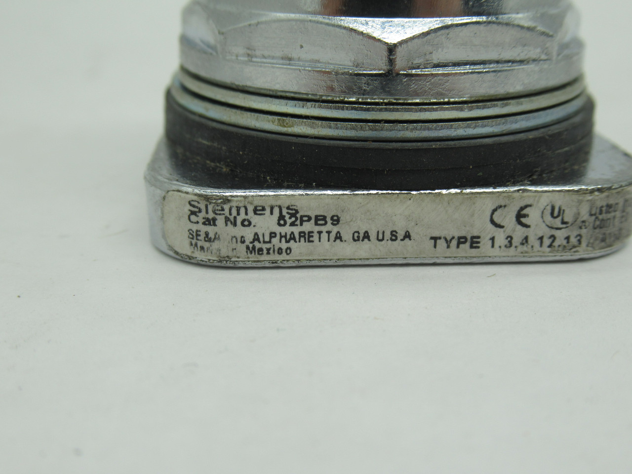 Siemens 52PB9 Mushroom Push Button Base Less Cap USED