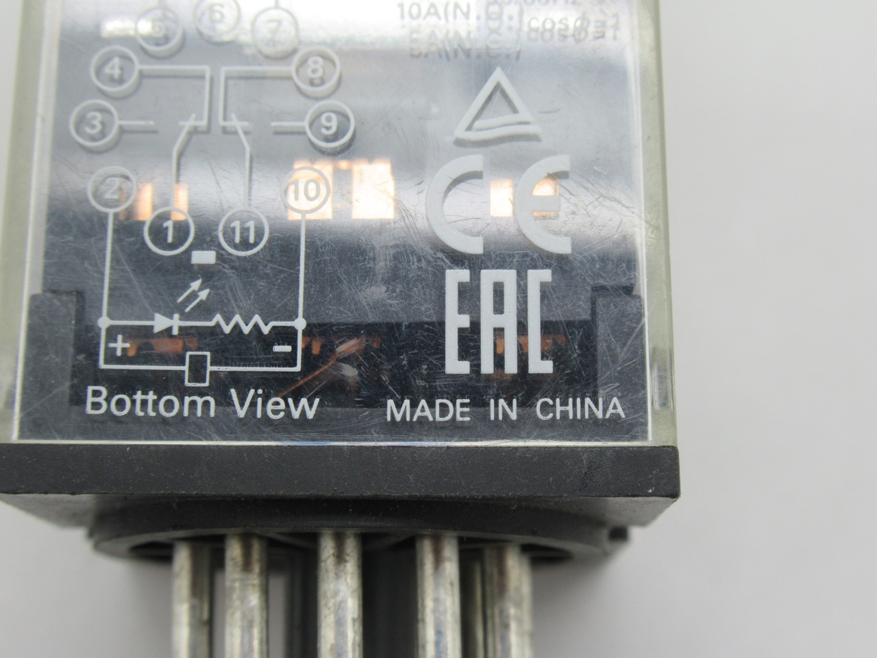 Omron MKS3PIN-5 DC24 Plug-In Relay 24VDC 10A 11-Pin USED