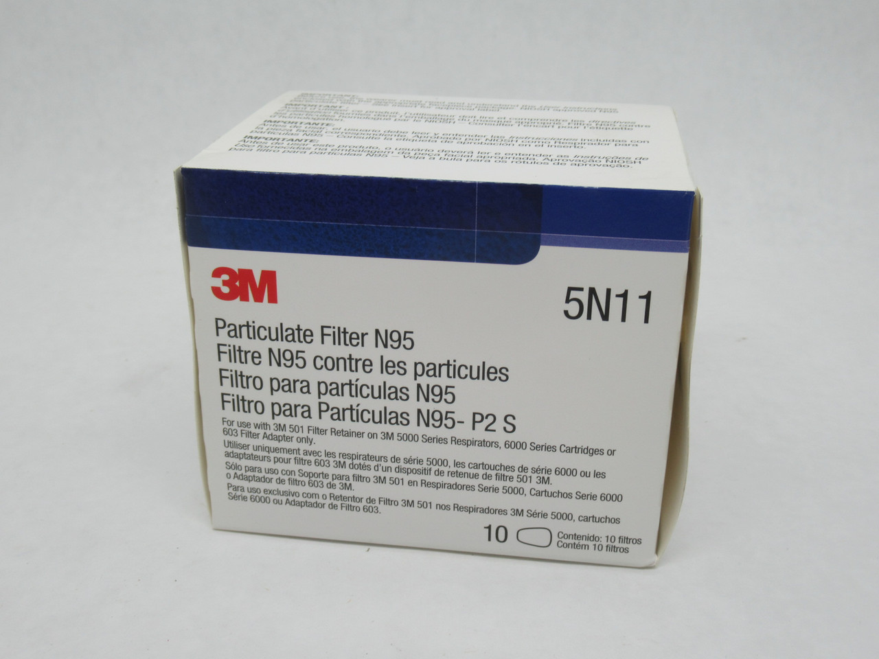 3M 5N11 Bayonet Polyester Particulate Filter N95 *10-Pack* NEW
