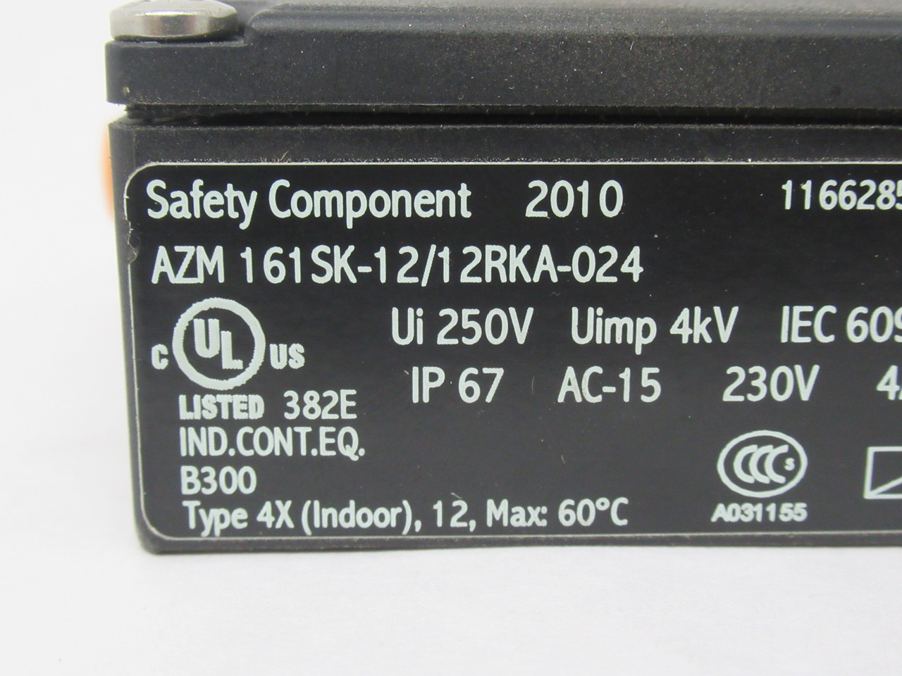 Schmersal AZM161SK-12/12RKA-024 Solenoid Keyed Interlock Switch SHELF WEAR NOP