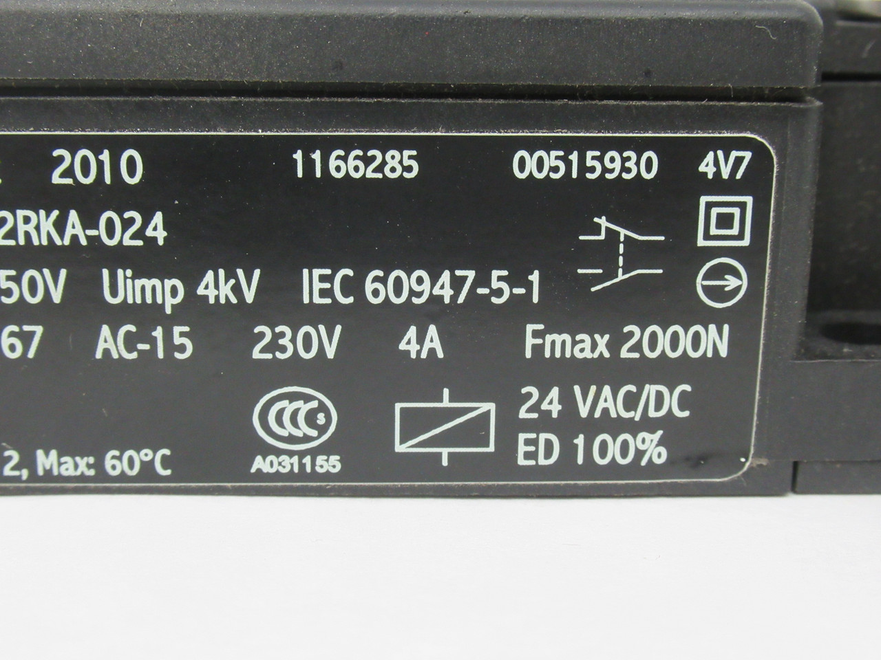 Schmersal AZM161SK-12/12RKA-024 Solenoid Keyed Interlock Switch SHELF WEAR NOP