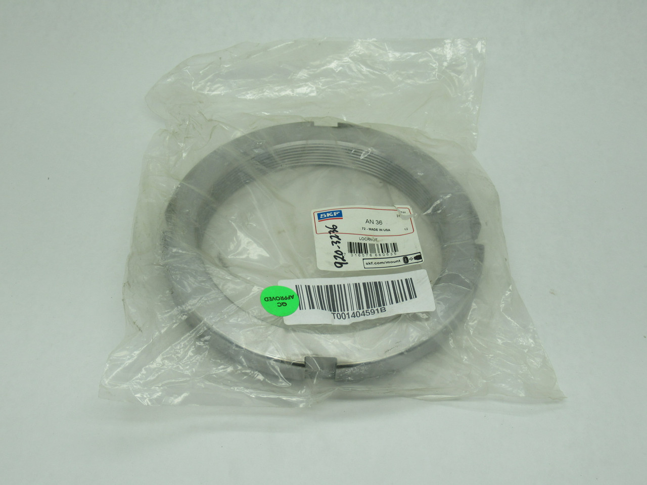 SKF AN36 Bearing Locknut 9.068" OD 7.066" ID 1.104" W HOLEY BAG NWB