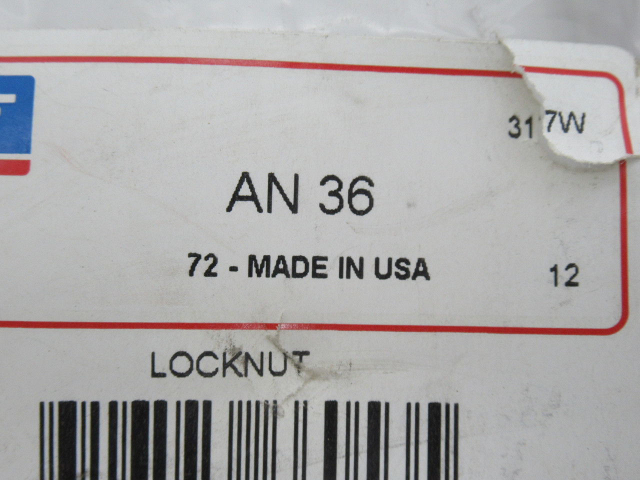 SKF AN36 Bearing Locknut 9.068" OD 7.066" ID 1.104" W HOLEY BAG NWB