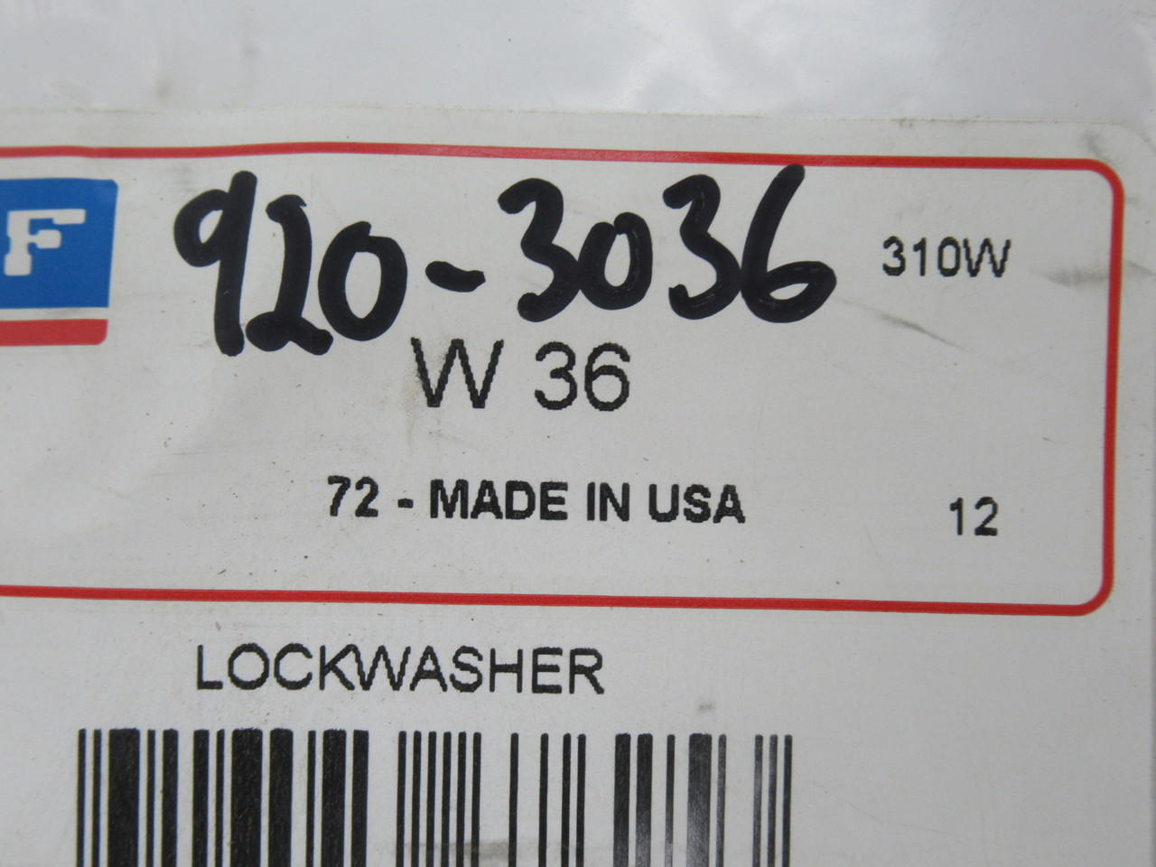 SKF W36 Bearing Lockwasher 9.438" OD 7.171" ID 0.146" T SHELF WEAR NWB