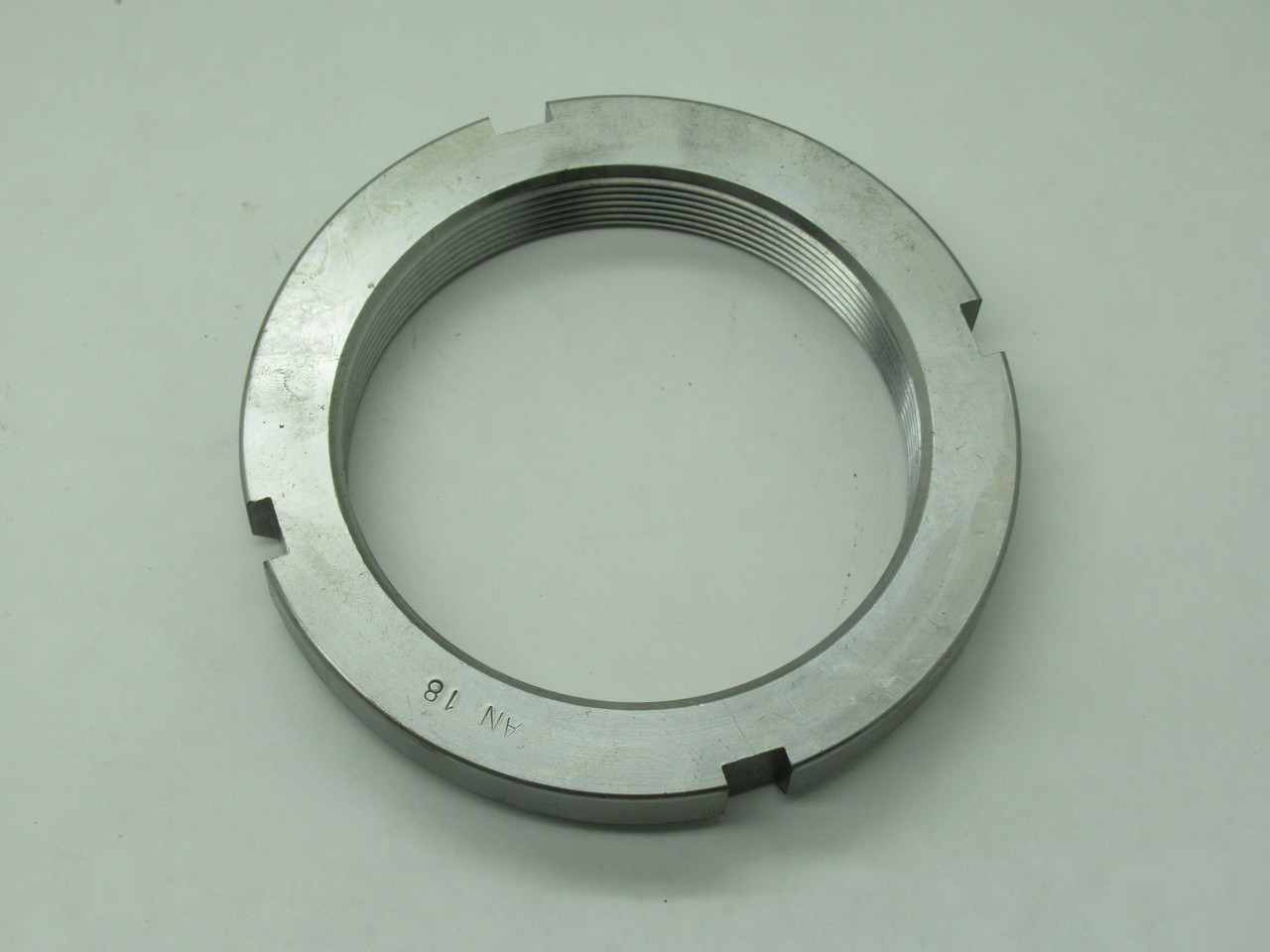 Generic AN18 Bearing Locknut 4.661" OD 3.527" ID 0.698" W NOP