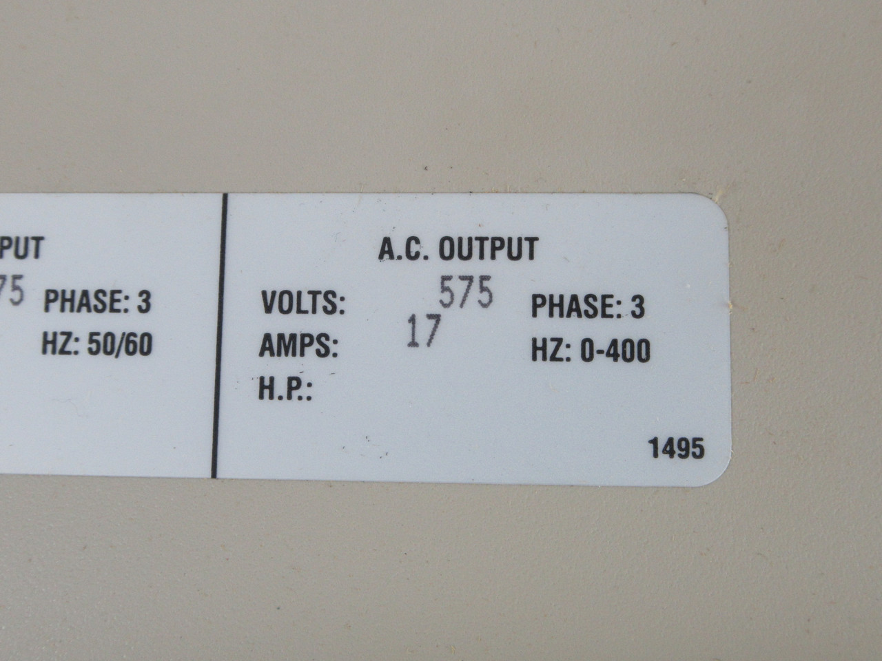 Magnetek 5017-FVG+ Variable Frequency AC Drive 3Ph 15HP 575V DAMAGED BOX NEW