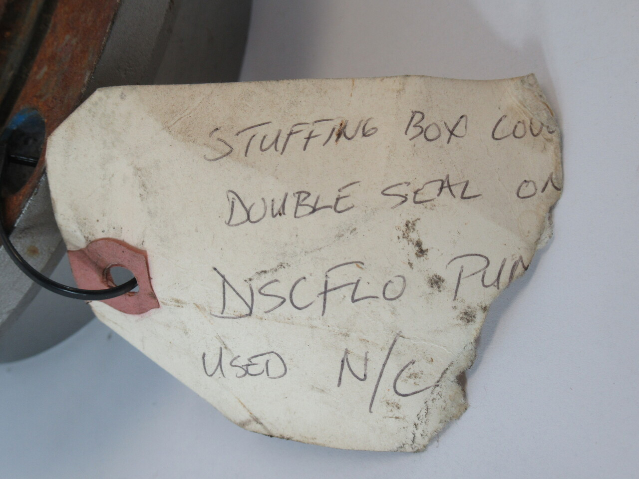 Discflo Stuffing Box Cover 7.75" OD 2.375" LTB 2.625" Bore RUST USED