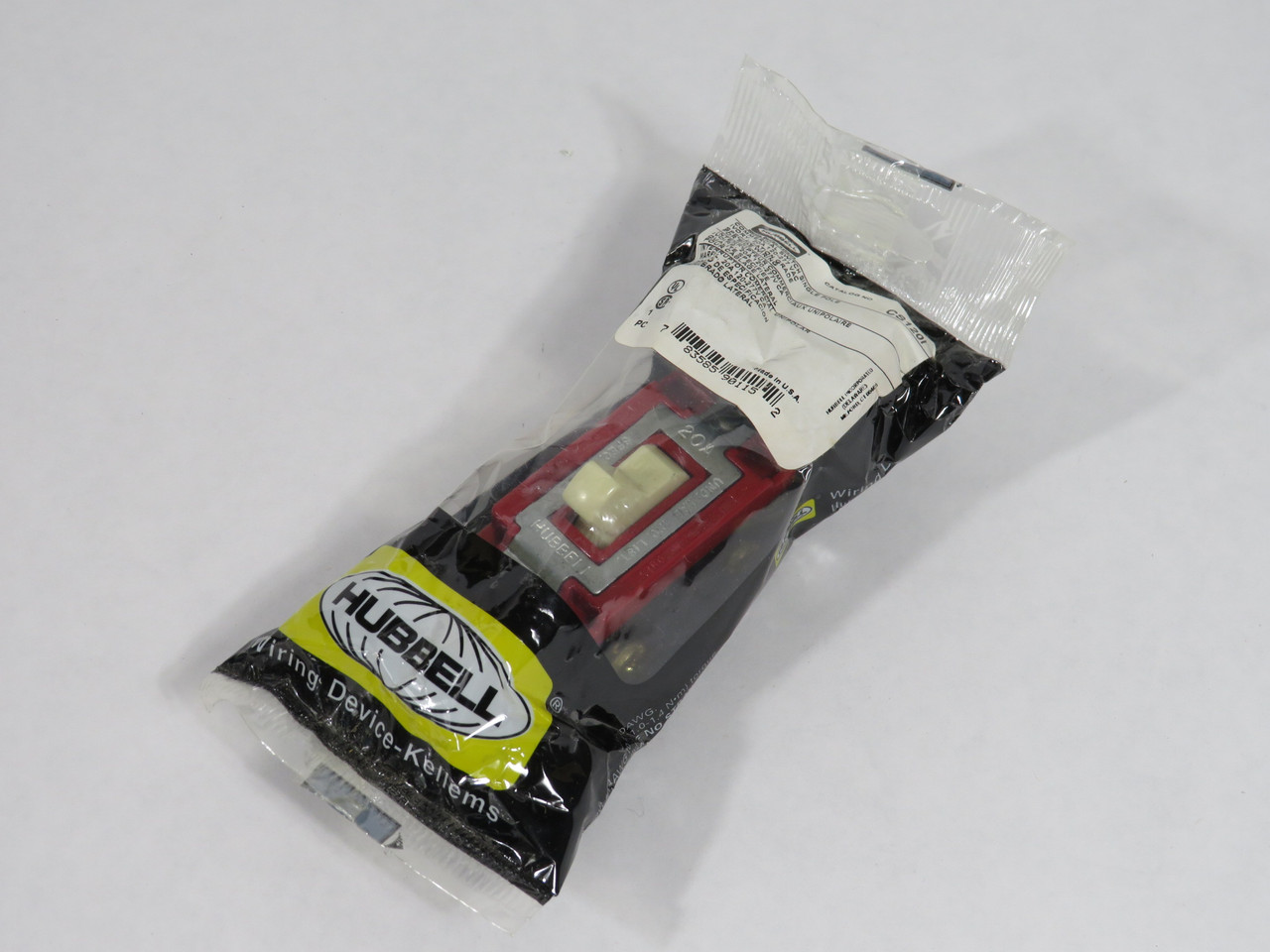 Hubbell CS120I Commercial Toggle Switch 20A 120-277V 1-Pole Side-Wired Ivory NWB