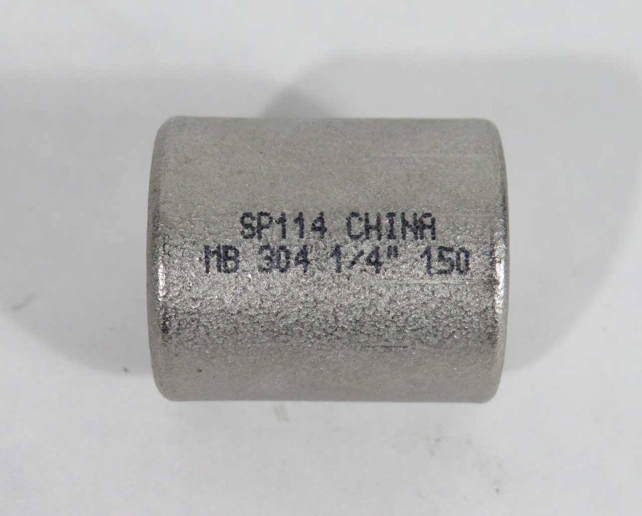 Merit Brass K411-04 Threaded Pipe Coupling 1/4" Stainless Steel Lot of 5 USED