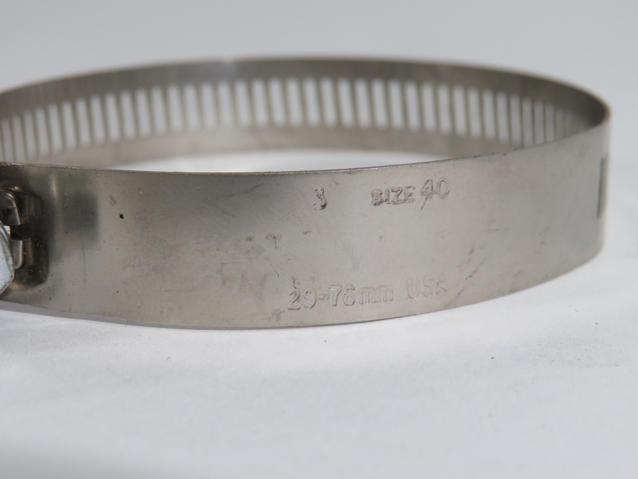 Ideal 57400 Size 40 Stainless Steel Hose Clamp 29-76mm USED