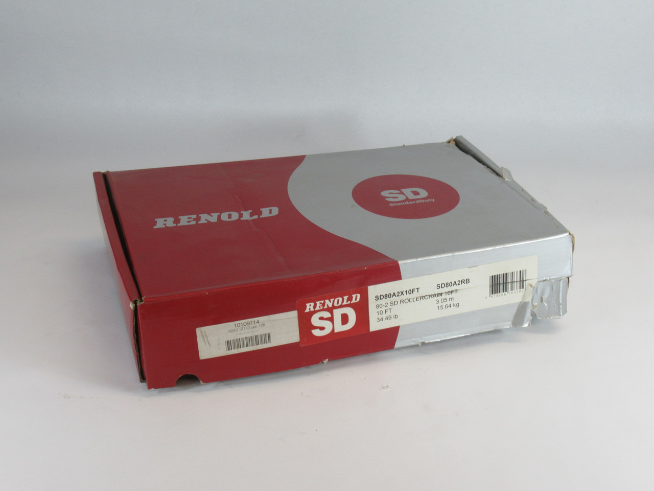 Renold SD80A2X10FT SD Roller Chain 80 Chain 1" Pitch 10' Length BOX DAMAGE NEW