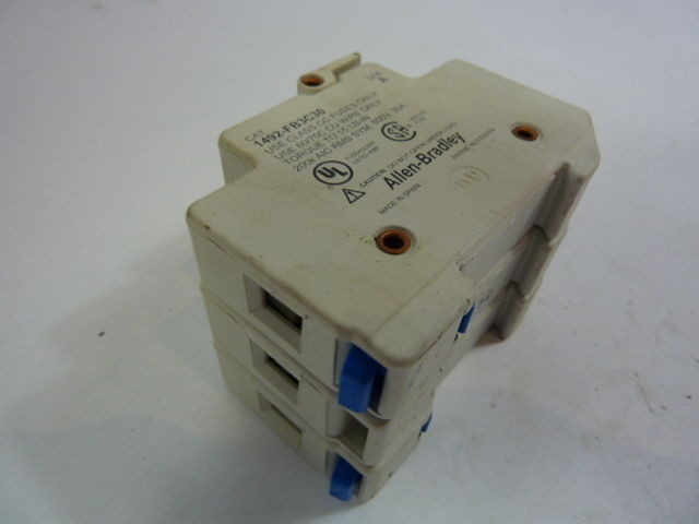 Allen-Bradley 1492-FB3C30 Fuse Holder Series A 30A 600V 3P USED