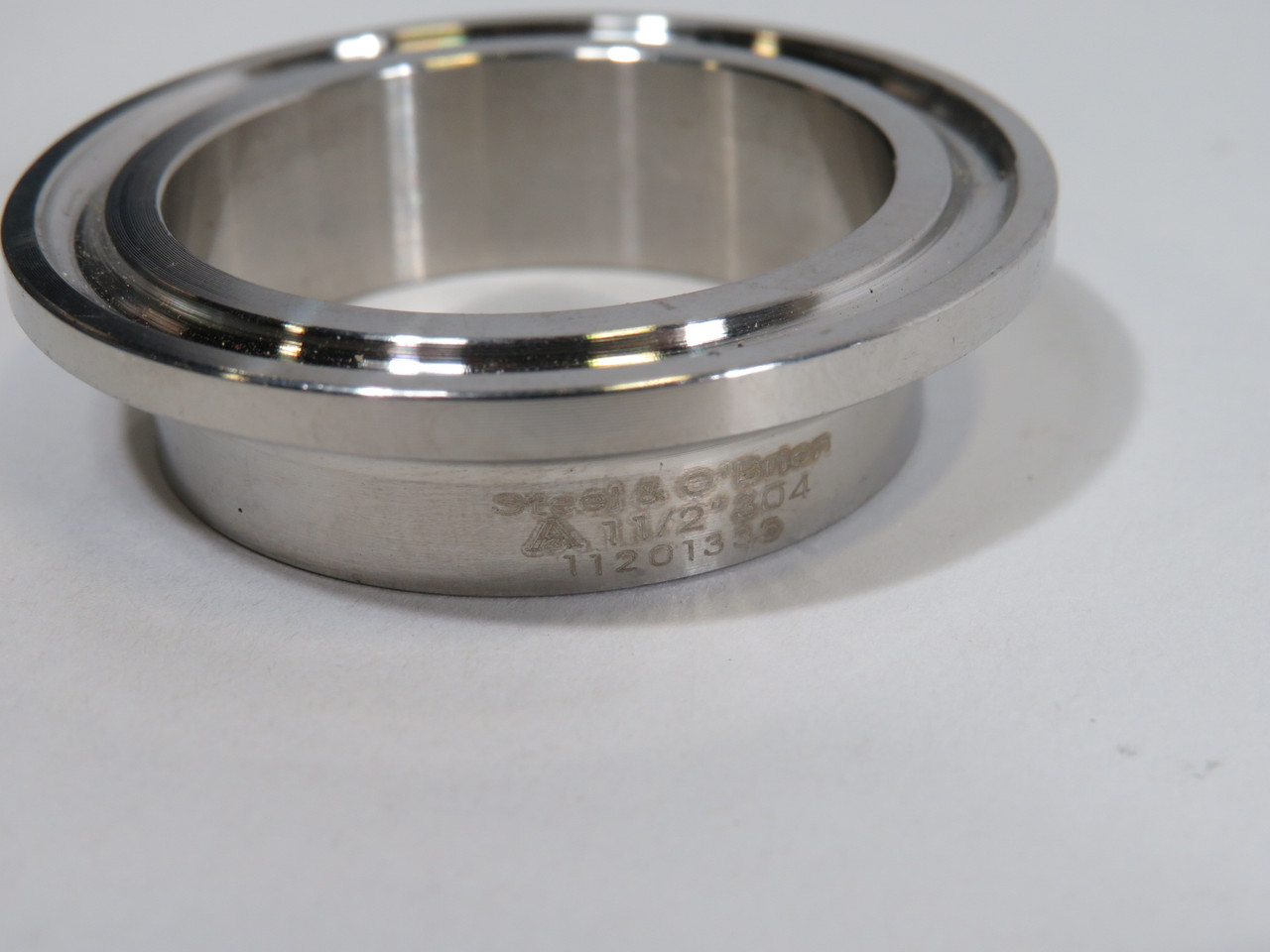 Steel & O'Brien 11201335 Stainless Steel Sanitary Fitting Ferrule 1-1/2" USED