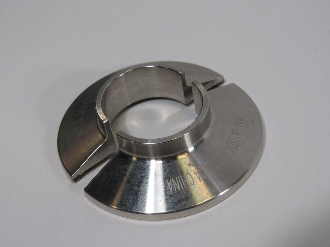 ASL CT131004 Stainless Steel Sanitary Fitting Split Ferrule 1" USED