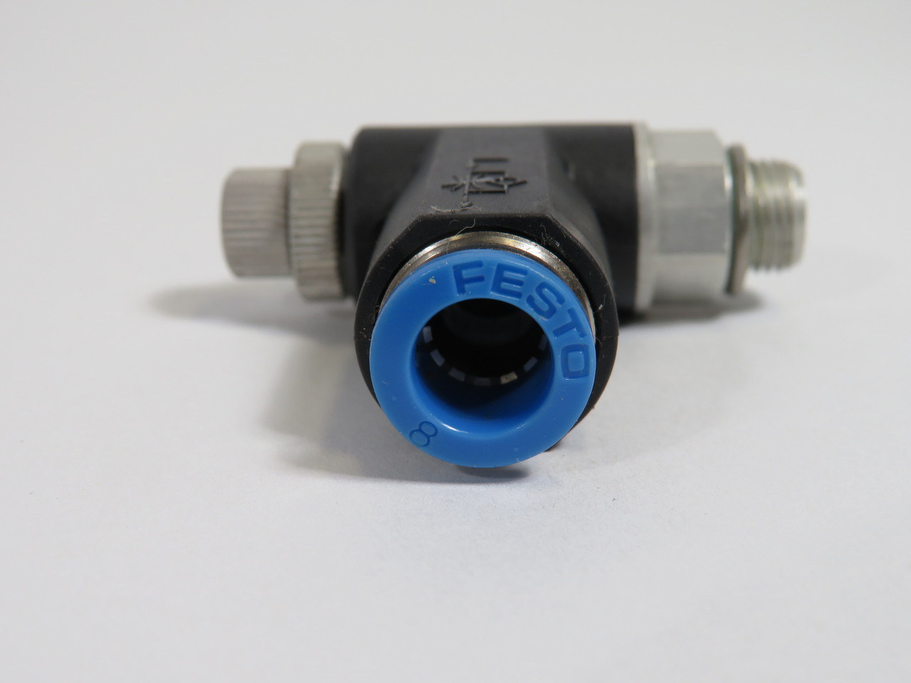 Festo 162966 GRLA-1/8-QS-8-RS-B One-Way Flow Control Valve 0.2-10bar USED