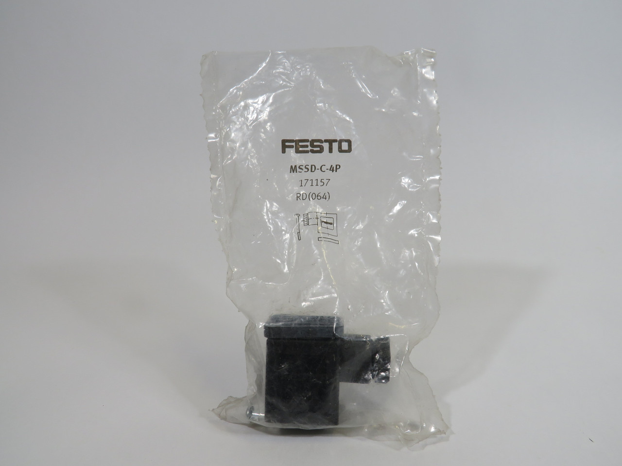 Festo 171157 MSSD-C-4P Plug Socket 3-Pin 6-8mm Cable Diameter  NWB
