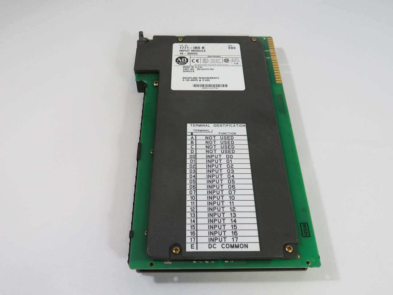 Allen-Bradley 1771-IBD DC Input Module 10-30VDC Series B Rev. E03 USED
