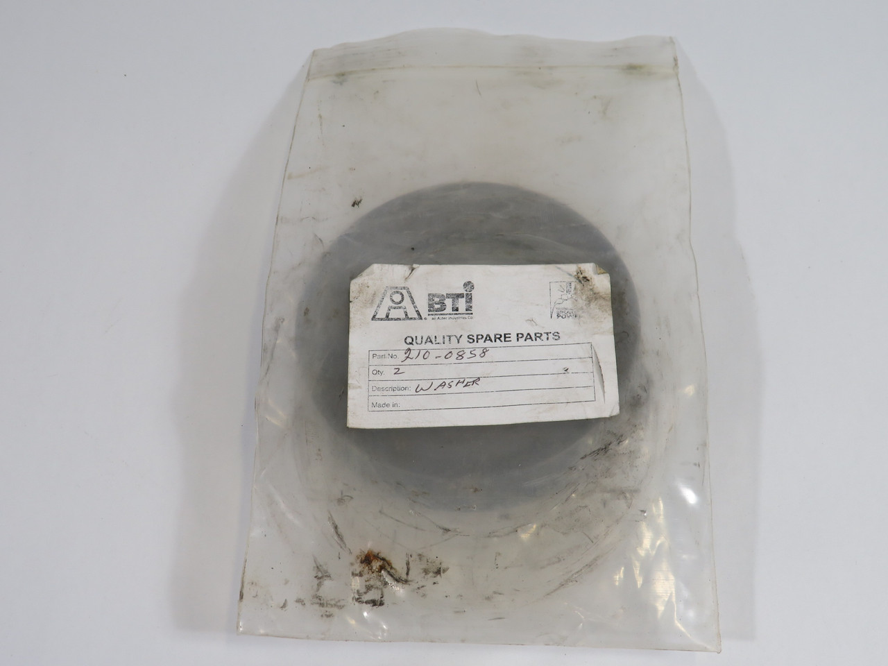 BTI 210-0858 Washer 4" OD 2-1/2" Bore 7/16" Width 2-Pack ! NWB !