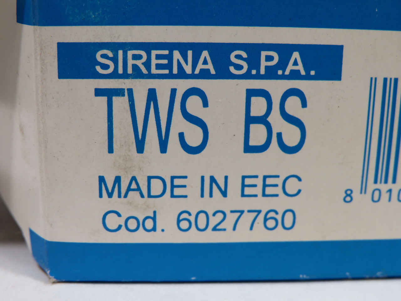 Sirena 27760 TWSBS Base Foot w/ O-Ring + Gasket ! NEW !