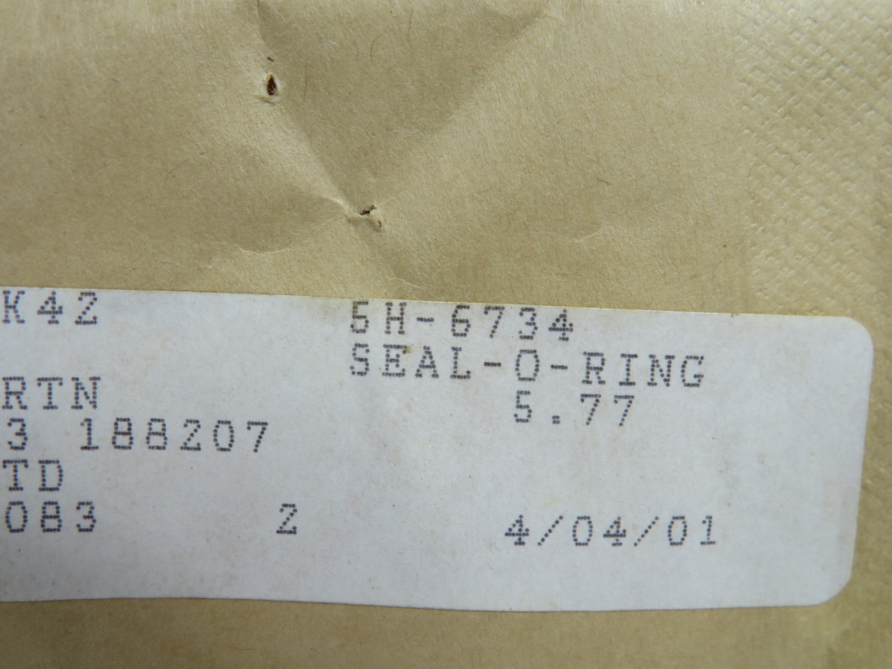 Caterpillar 5H-6734 Nitrile O-Ring 246 Dash Size 4.762"OD 4.484"ID 2-Pk ! NWB !