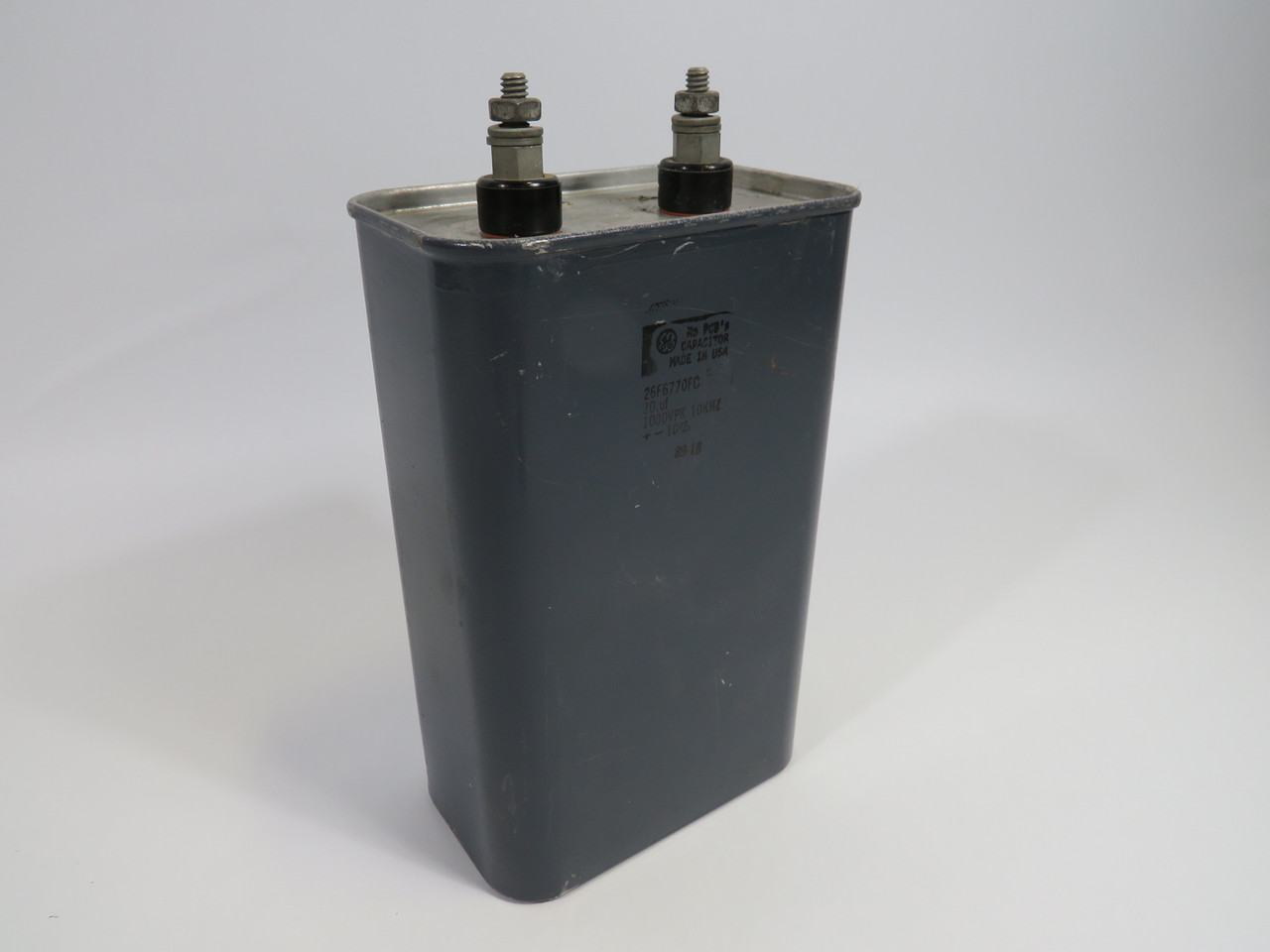General Electric 26F6770FC Capacitor 20uF +/- 10% 1000VPK SHELF WEAR USED