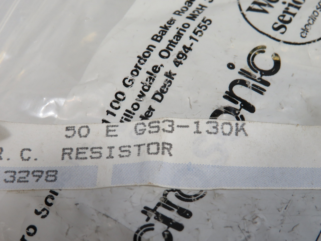 I.R.C. GS3-130K Resistor 130K Ohms 5% 26-Pack ! NWB !