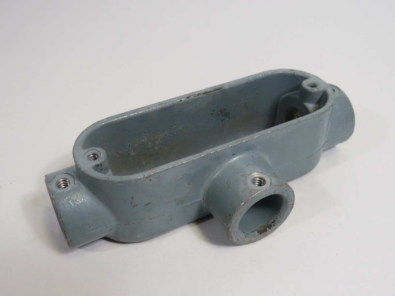 Crouse-Hinds T19 Unthreaded Conduit Body 1/2" Tee No Cover NO SET SCREWS USED