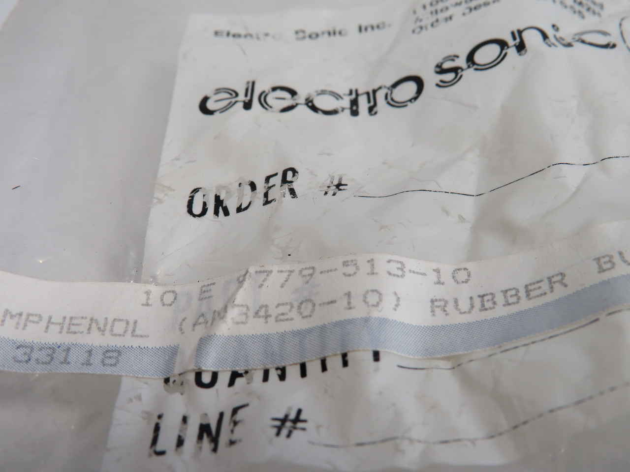 Amphenol 9779-513-10 Rubber Bushing .562" ID 2.375" L 8-Pack ! NWB !