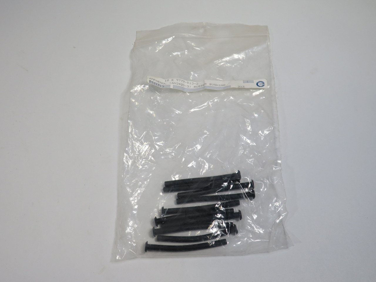 Amphenol 9779-513-3 Rubber Bushing .13" ID 2.875" L 10-Pack ! NWB !