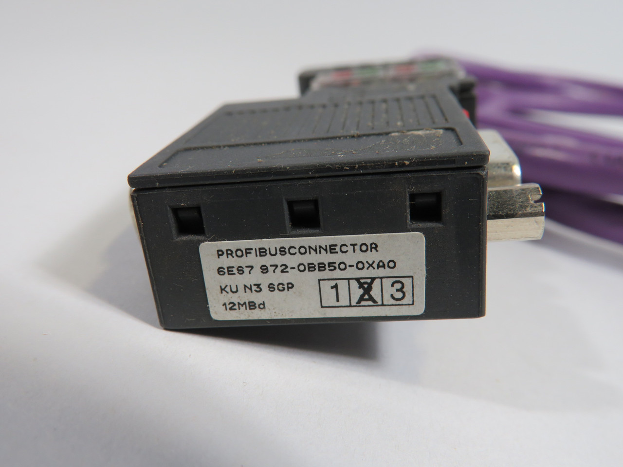 Siemens 6ES7-972-0BB50-0XA0 Bus Connector Assembly C/W 34.5" Cable USED