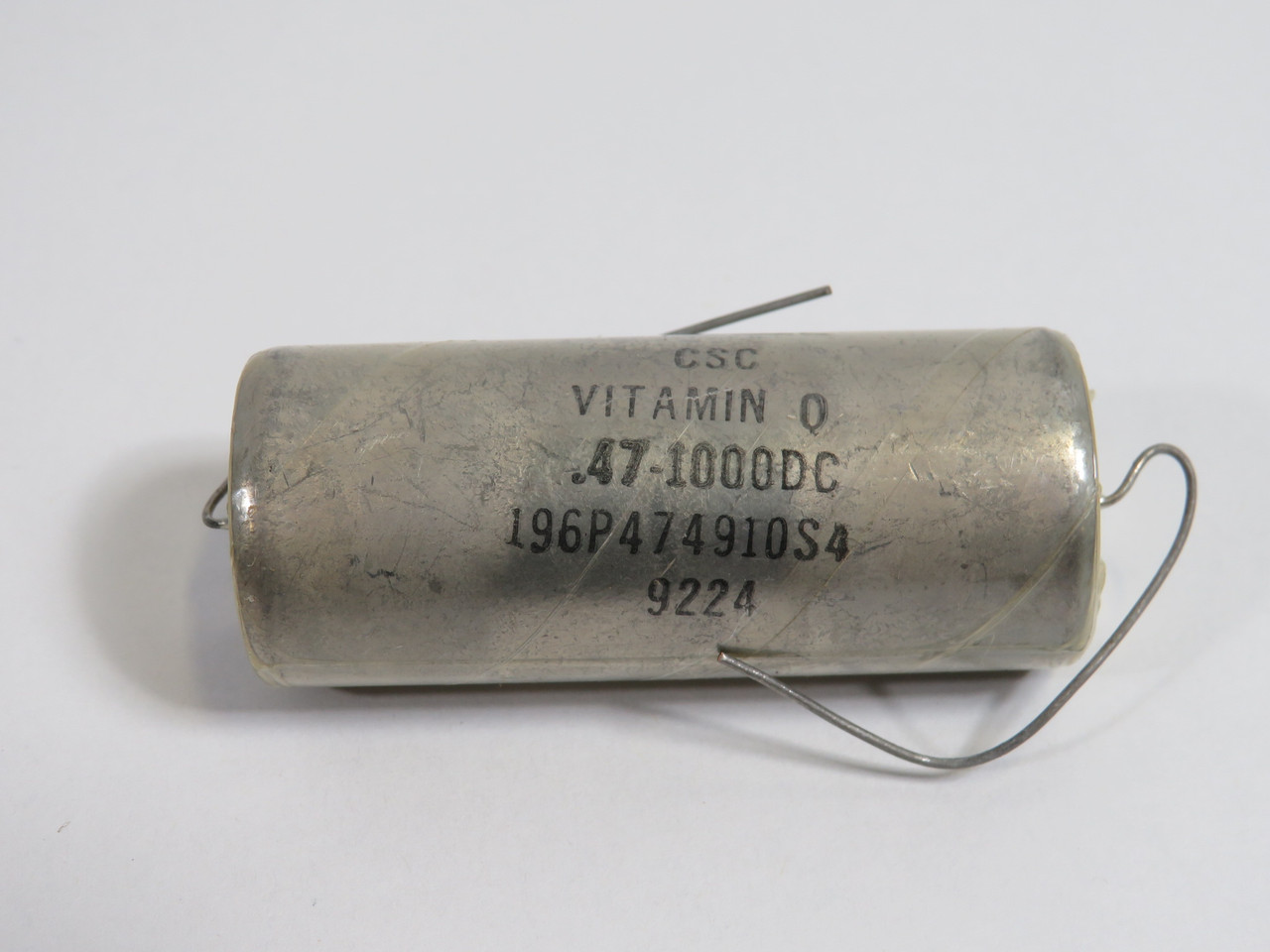 Commonwealth Sprague Capacitor 196P474910S4 Capacitor 0.47MFD 1000DC ! NOP !