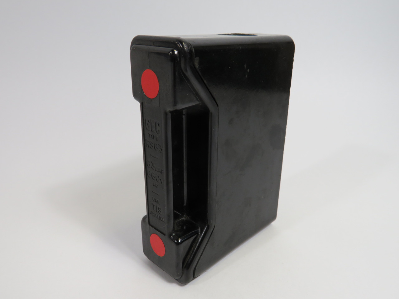 GEC RS63 Fuse Holder 63A 660V 1-Pole SHELF WEAR/MISSING HARDWARE USED