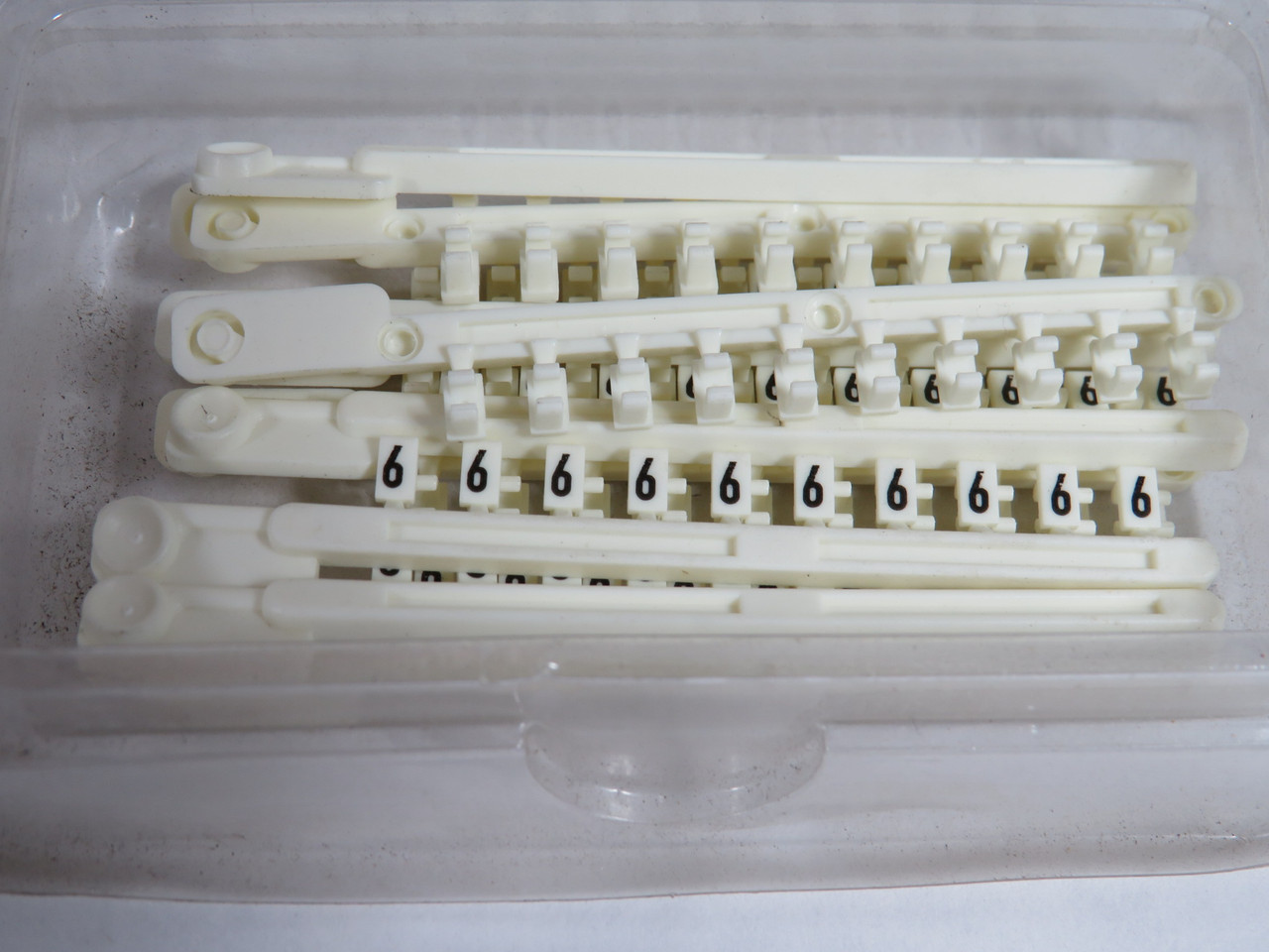 Telemecanique AB1-R6 Clip-In Marker Strip *6* 58598 11-Pack *Box Damage* NEW