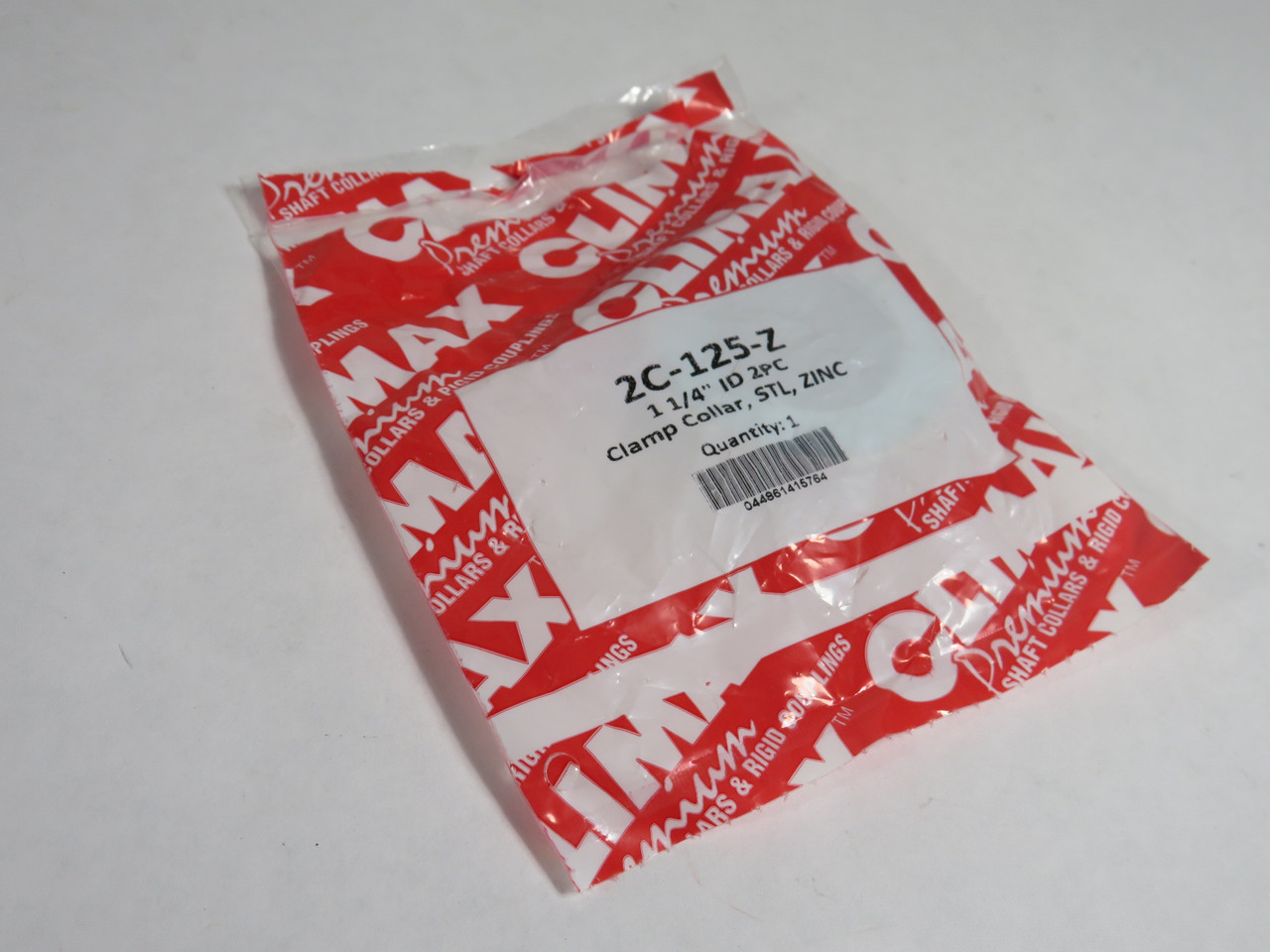 Climax 2C-125-Z Two-Piece Clamping Shaft Collar 1-1/4" ID 2-1/16" OD 1/2 W NWB