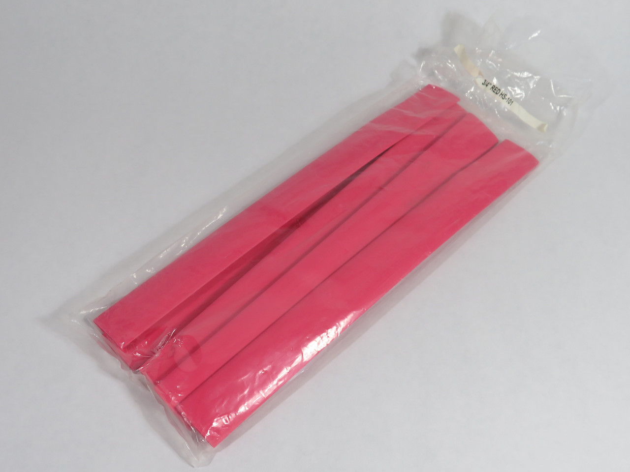 Insultab HS-101-3/4 Heat Shrinkable Tubing 3/4" ID 12" L Red Lot of 5 NWB