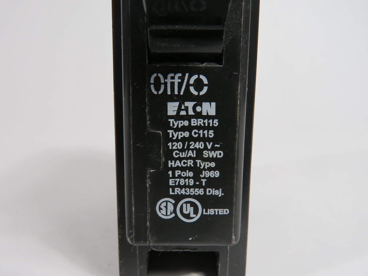 Eaton BR115 Circuit Breaker 15A 120/240V 1-Pole SWD HACR USED