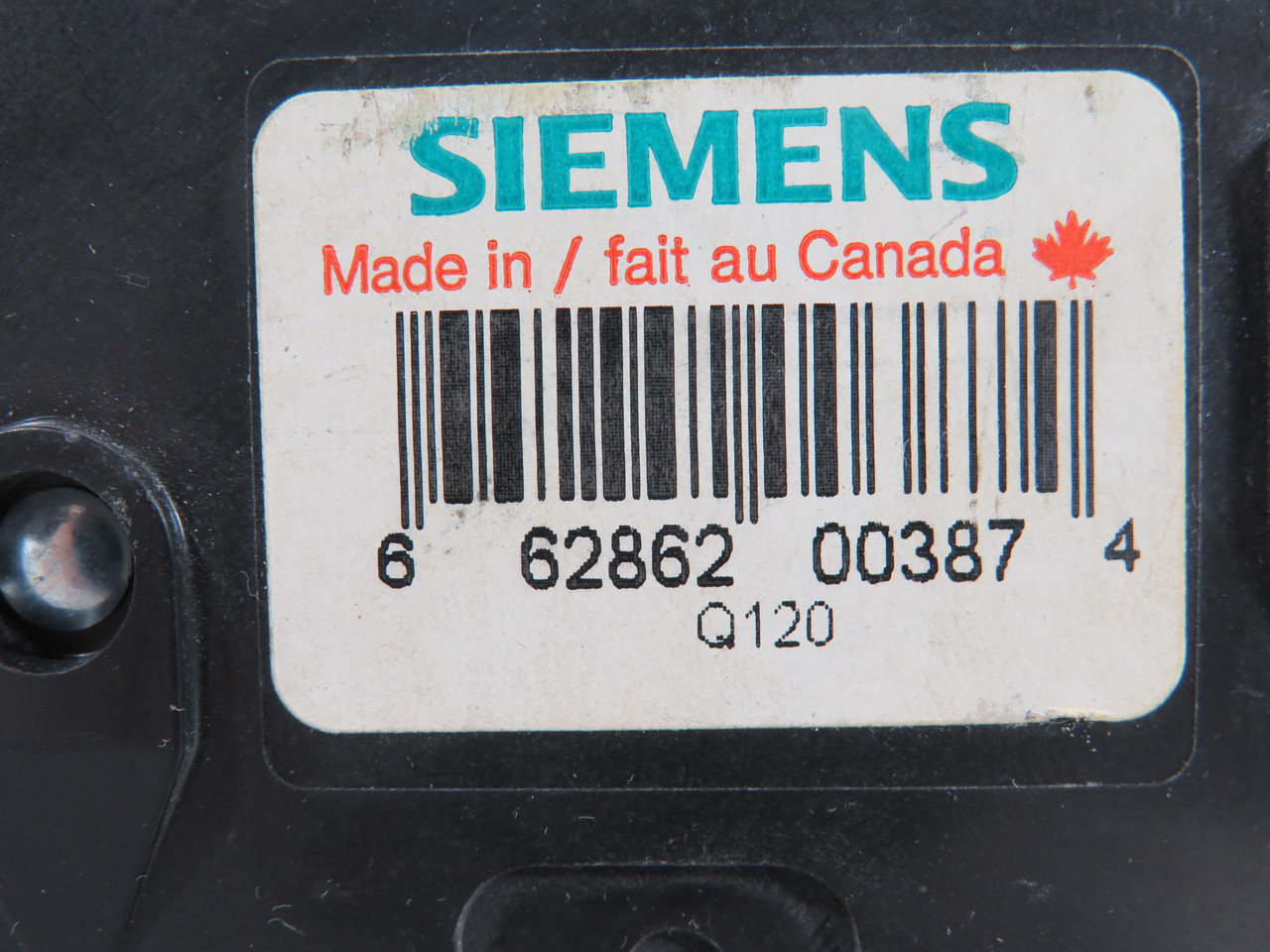 Siemens Q120 Circuit Breaker 20A 120/240V 1-Pole SWD USED