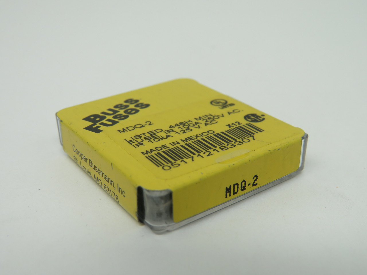 Cooper Bussmann MDQ-2 Time Delay Glass Fuse 2A 250V 5-Pack NEW