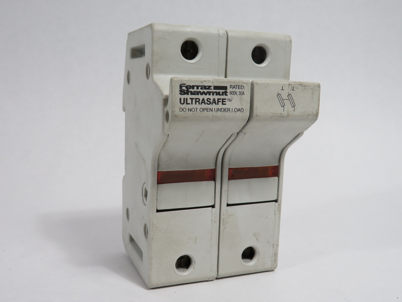 Ferraz Shawmut US3J2I Fuse Holder 30A 600V 2-Pole USED