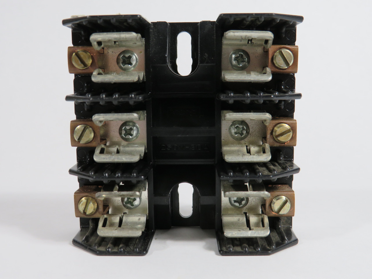 Bussmann H25030-3CO Class H Fuse Holder 30A 250V 3-Pole USED