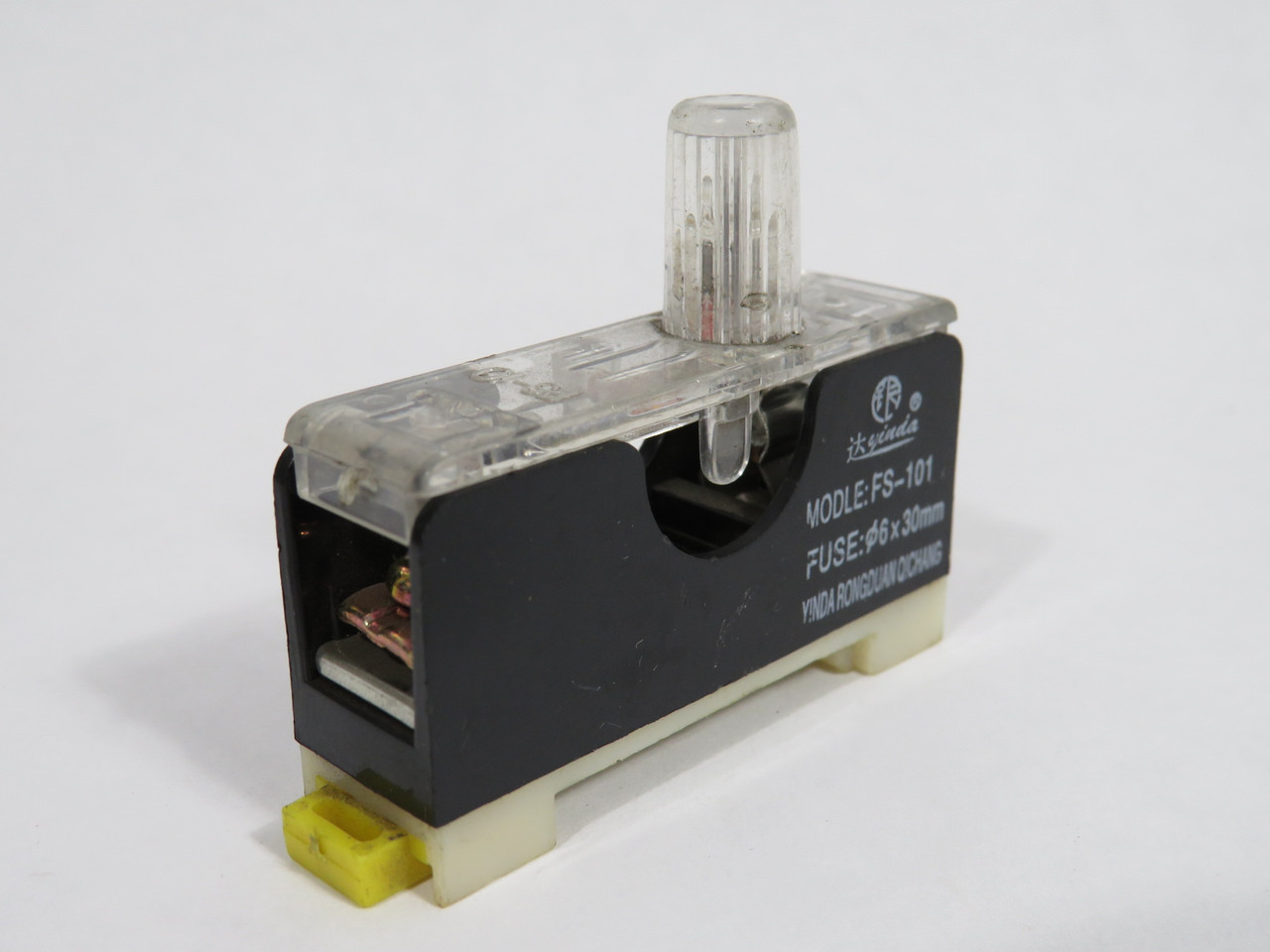 Yinda FS-101 Fuse Holder 1-Pole 6x30mm Lot of 2 USED