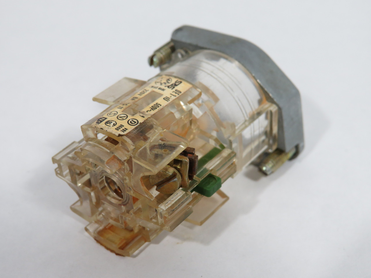 Sprecher + Schuh DE1-10 Contact Block w/Base 1NO 500V 10A SHELF WEAR USED