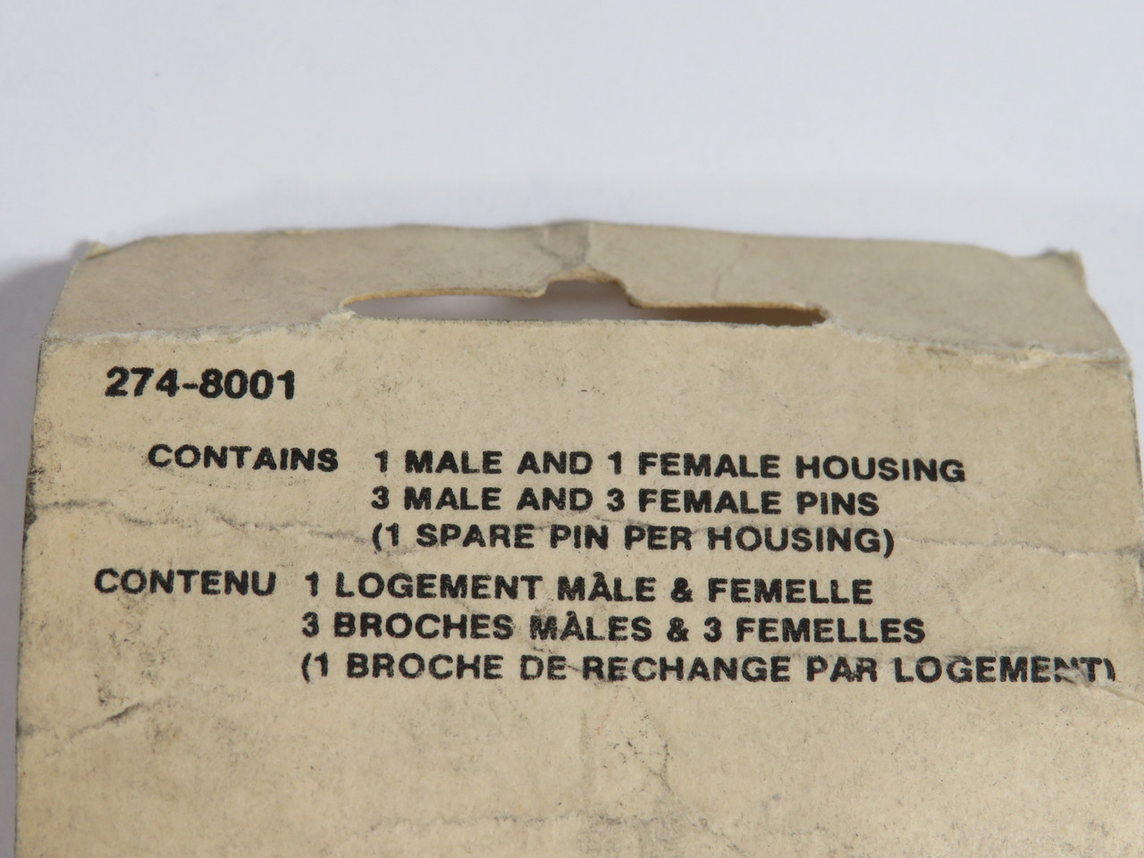 Archer 274-8001 2-Pin Cord Connector Kit *DMG PKG* NEW