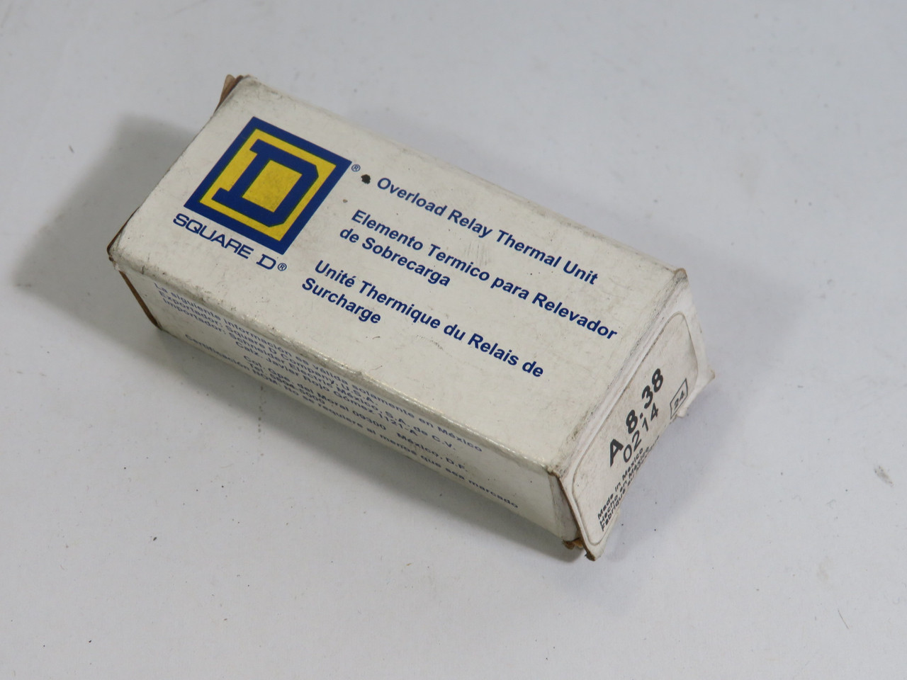 Square D A8.38 Overload Relay Thermal Heating Element *Missing Screws* ! NEW !