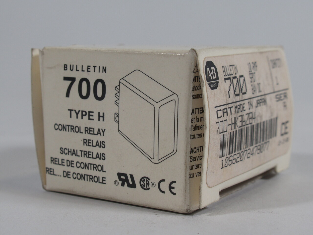 Allen-Bradley 700-HK36Z24 Relay Ser. A 24VDC 10A SPDT 5-Pin ! NEW !