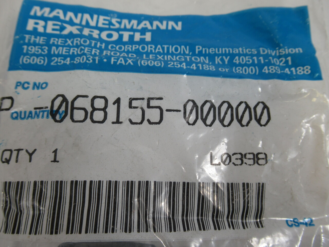 Rexroth P-068155-00000 Pneumatic Tube Nut 3/8OD 3-Pk ! NWB !