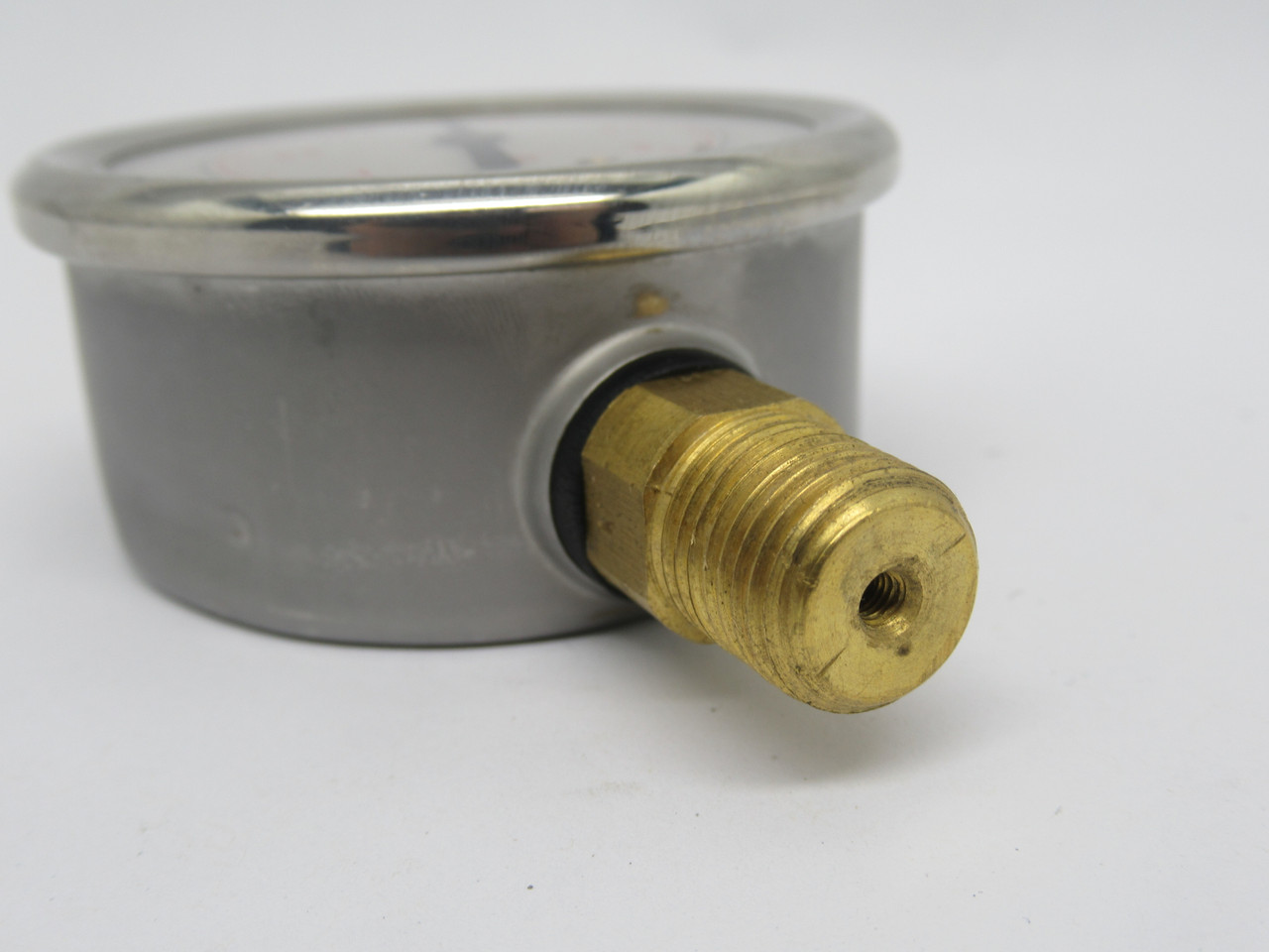 Generic Pressure Gauge -30-0in. Hg -1-0bar 2-34"Dia. 1/4"NPT USED