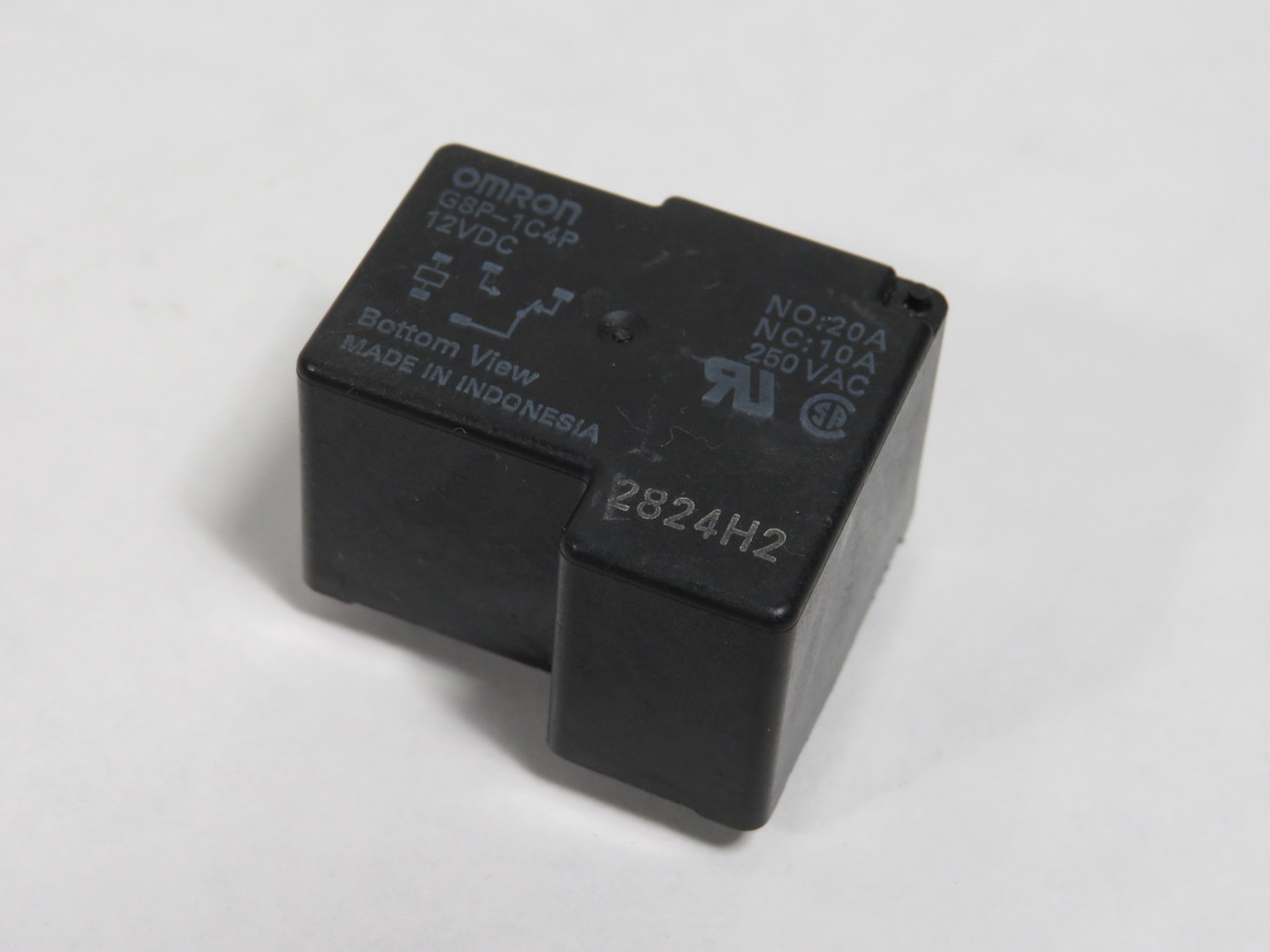 Omron G8P-1C4P PCB Power Relay 12VDC 20A NO 10A NC 5-Pin USED